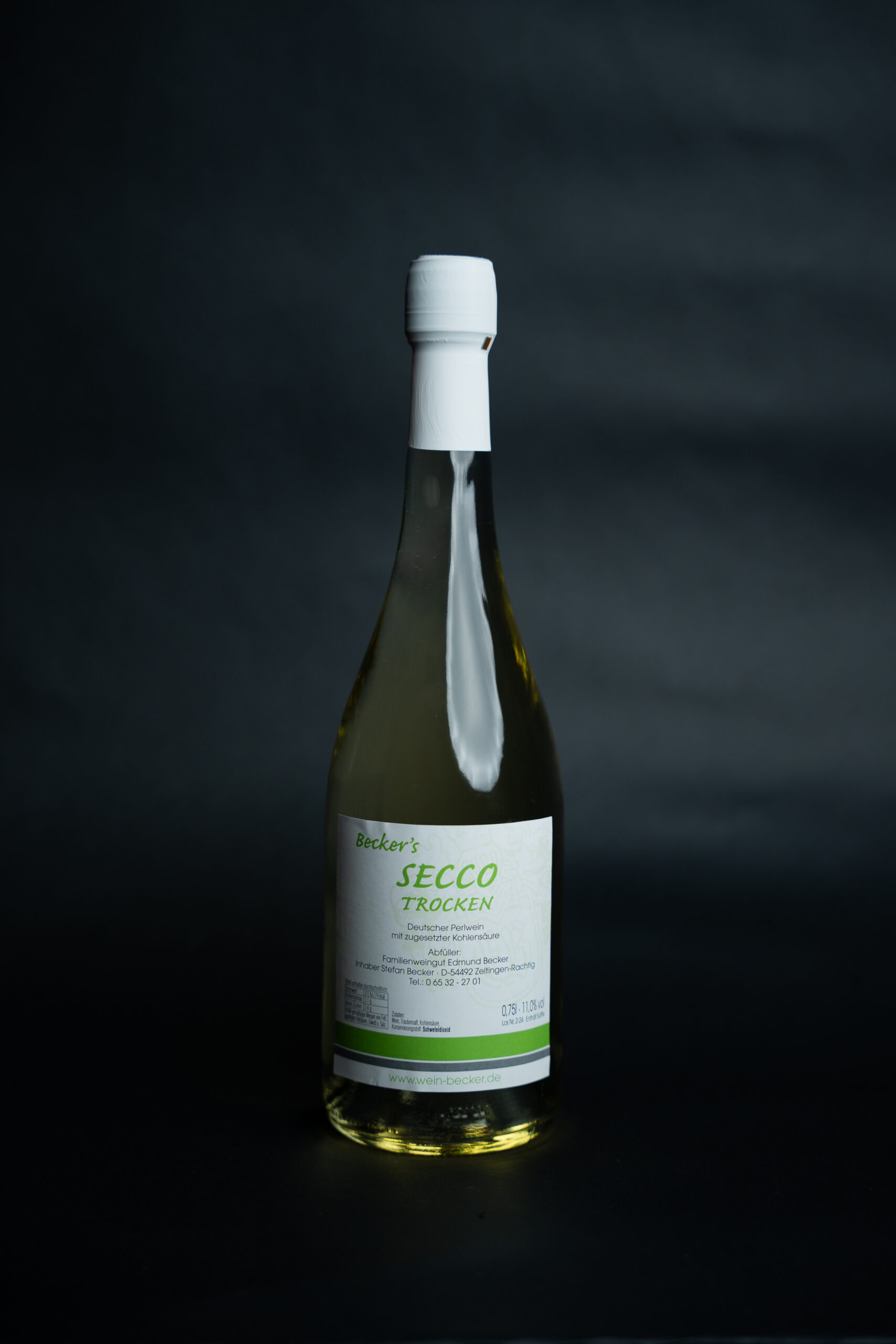 Secco eigener Perlwein trocken