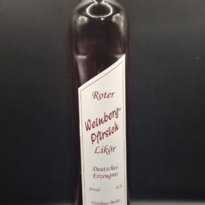 Roter Weinbergpfirsich-Likör