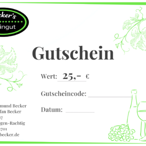 25 € GUTSCHEIN