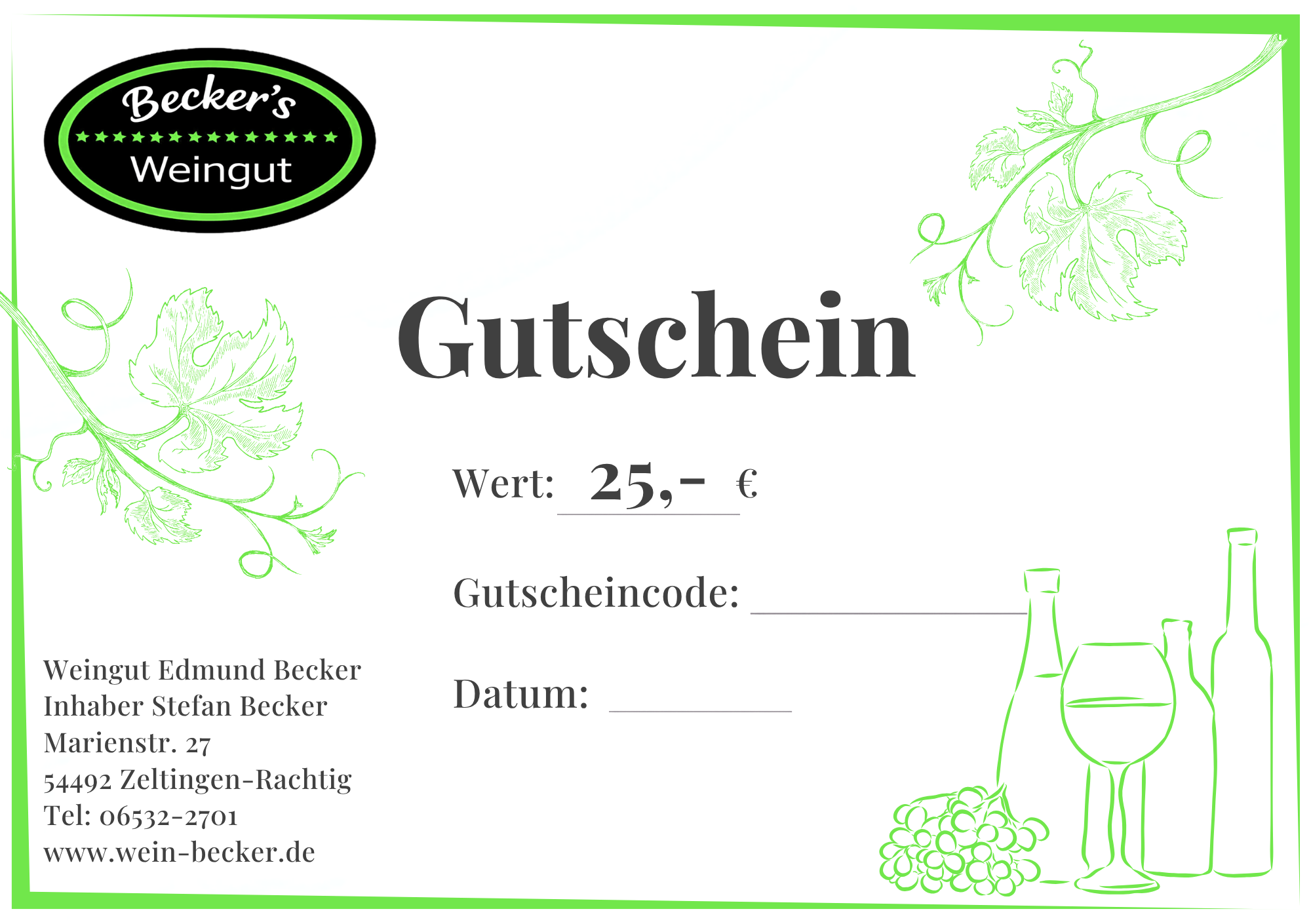 25 € GUTSCHEIN